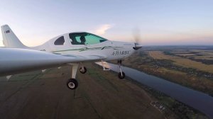 Полет на самолете А-33 в Рязанской области.