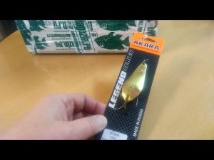 Распаковка посылки с блесной Akara Legend Atom двойник