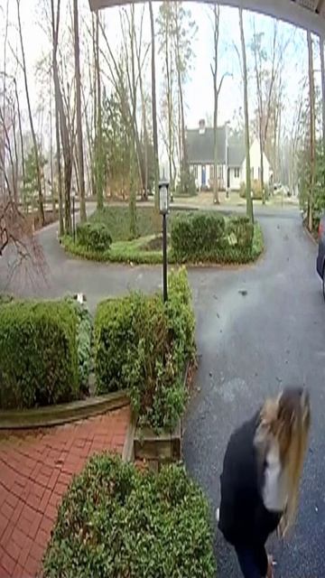 A Little Slippery This Morning | Doorbell Camera Video