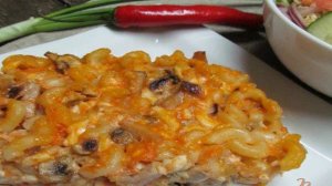 Запеканка из макарон с бужениной