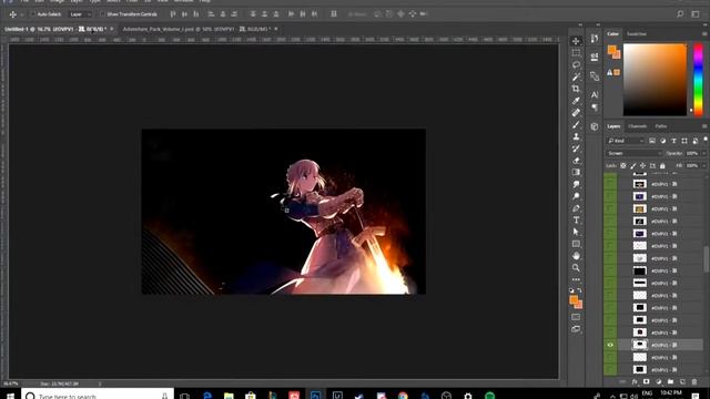 SpeedArt || Saber Desktop Wallpaper