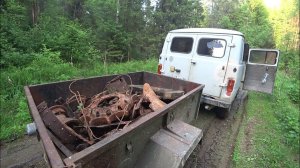 ЛЕСНОЙ МЕТАЛЛАКОП ПРОДОЛЖАЕТСЯ! НАХОДКИ ПРОСТО БОМБА! ПОЛОМКА УАЗ БУХАНКИ В ГЛУХОМ ЛЕСУ!!!