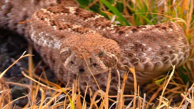 Starring into the eyes of the Western Diamondback Rattlesnake
