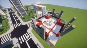 Строительство Необычного небоскрёба в Minecraft | Time Lapse #14