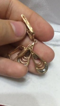 Золотые серьги СССР