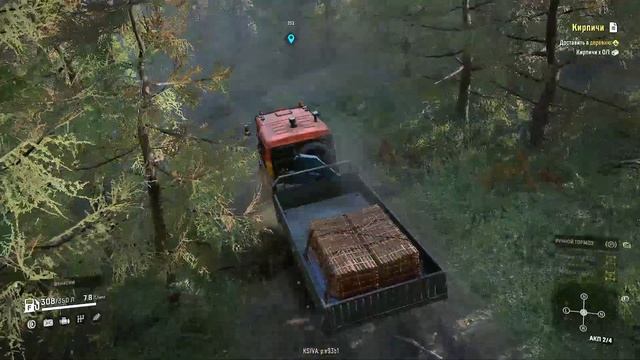 Snow Runner задание Кирпичи. смотреть онлайн