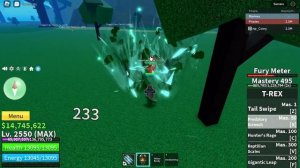 T-REX and Electric Claw combo I made up Blox Fruits