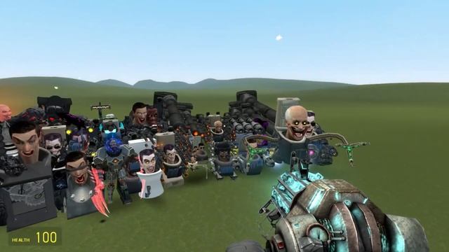SPEAKER MAN NEON,CAMERA MAN BUTTER,TV MAN SWORLD VS ALL SKIBIDI TOILET BOSSES 1-75 {GARRYS MOD}