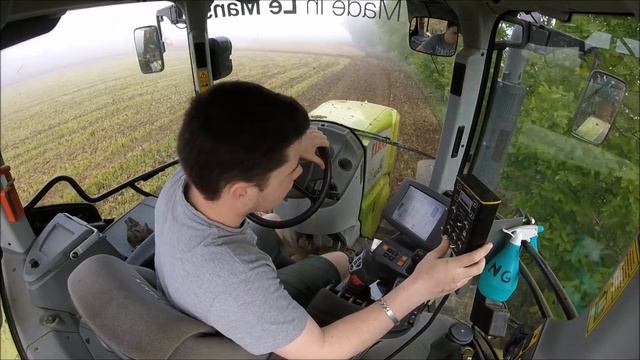 Epandage de fumier 2018 Claas axion 810-820 JCB 419s JCB tm 310