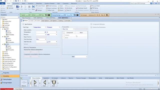 Como utilizar Aspen plus para balances de materia sin reacción química Parte 2 смотреть онлайн