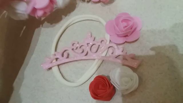 Diy. як зробити пов'язочку з короною та трояндами з фоамiрану.повязочка из фоамирана из короной. смотреть онлайн