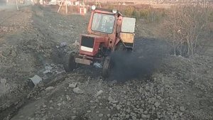 Т-25 с телегой