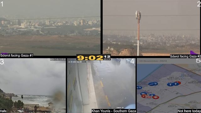Israel / Gaza War Multi-view Live Cameras смотреть онлайн