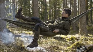 Поход в лес с собакой, зависаю в гамаке, готовлю кофе!