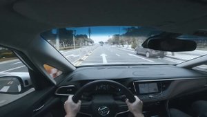 POV Driving Buick GL6 - Driving on the seaside road in Huilai China.