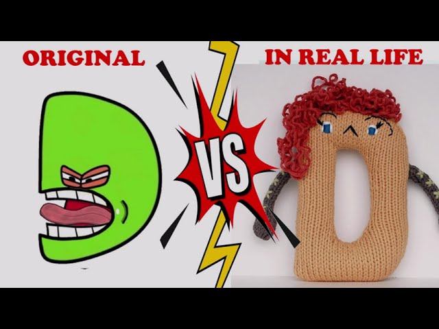 REAL LIFE VS ORIGINAL | The Craziest Version Alphabet Lore in REAL LIFE