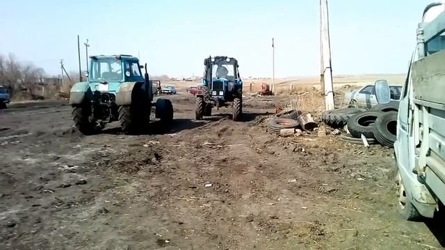 Поездка за берёзовым соком. Пуск трактора МТЗ-82.1 и подготовка сеялок к сезону смотреть онлайн