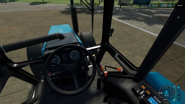 Трактор МТЗ 1221 от команды "RusAgroTeh" для игры Farming Simulator 22.