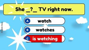 Present Simple or Present Continuous Grammar Test