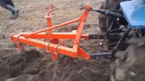 Минитрактор fengshou 180 с плугом