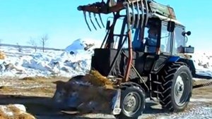 мтз-82.1 с грейфером часть_1