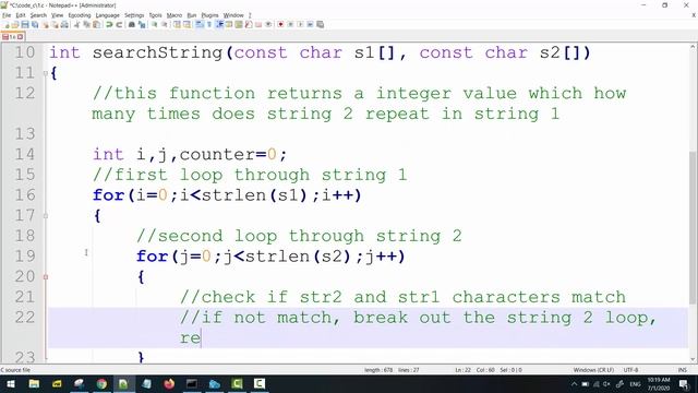 Binary string search divide and conquer algorithm in C Programming Tutorial for Beginners