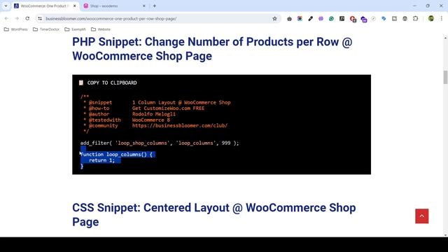 How to Add One Product Per Row Shop Page Tutorial in Hindi / English