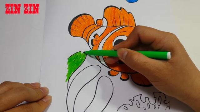 Fish Coloring - Animal Coloring Pages For Kids - ZinZin смотреть онлайн