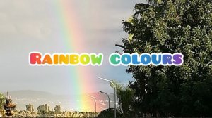 Rainbow Colours in English. Easy way to memorize. Цвета радуги на английском языке.