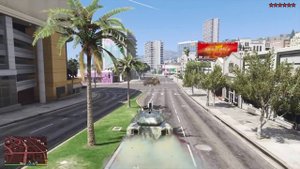 GTA 5 RDE 4.0 - Super Invincible Tank Ten Stars Rampage + Escape