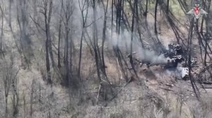 Уничтожение артиллерийского орудия ВСУ