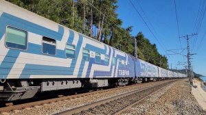 Таврия на море! 2ЭС4К-121 с поездом №316 Адлер-Симферополь