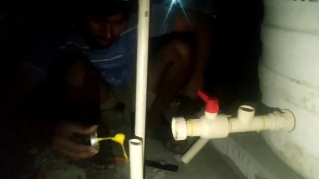 how to Installiation 1000 liters water tank connections in telugu смотреть онлайн