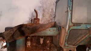 Запуск МТЗ в мороз "-39"