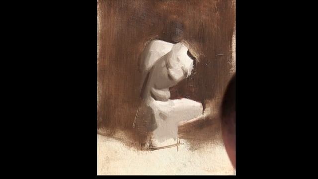 Alla Prima Oil Painting by Alex Tzavaras - Plaster Cast смотреть онлайн