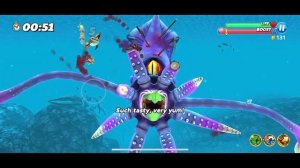 SQUID BOSS 🦑🦈(Ep 1) MaKO SHARK EVENT ✈️⛑AVIATOR HELMET CONTEST❗️TOP 2%🐬 Hungry Shark WORLD 🔥* dcB *