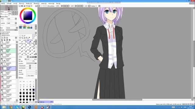 [ Paint Tool SAI ] HBD Misaki смотреть онлайн