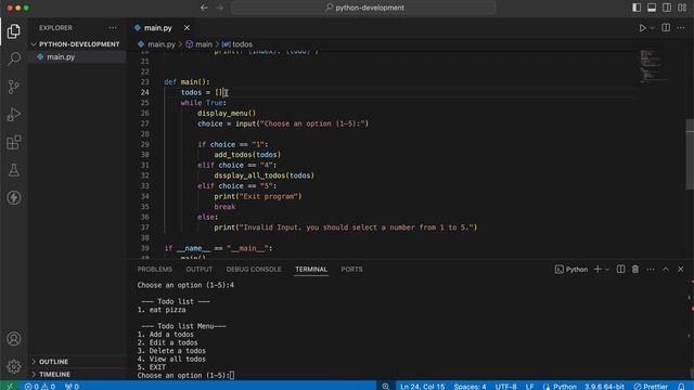 Python Tutorial: Simple To-Do List using Append and Pop