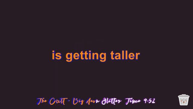 The Cult - Big Neon Glitter (karaoke) смотреть онлайн