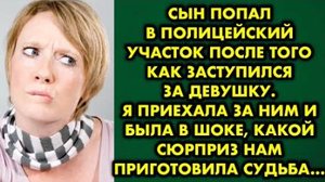 Сын попал в полицейский участок после того, как заступился за девушку. Я приехала за ним и была...