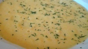 Крем-суп из кабачка с укропом