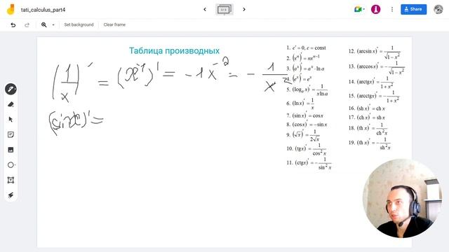 Найти производную по определению ? Таблица производных | Математический анализ для Data Science