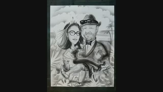 Happy Anniversary , caricature- cartoon portrait from the picture смотреть онлайн