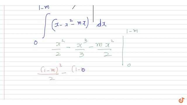 Let `m_1 and m_2`, be two values of m for which the area of the region bounded by the curve смотреть онлайн