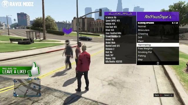 GTA ONLINE - FREE MOD MENU Test / Showcase PS3 NotYourDope's SCRIPT MENU + DOWNLOAD