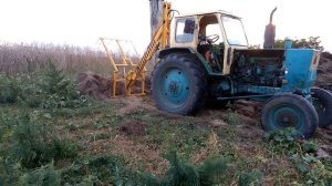 Самодельный погрузчик задненавесной!!