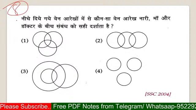 Reasoning - Venn diagram /आरेखीय व्यवस्था || Class-11 ||  Target MP Police /SSC/ RRB/Bank