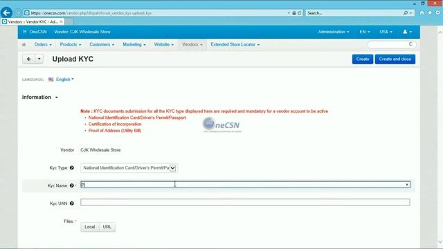 Uploading KYC Documents