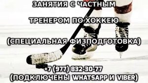 Занятия с частным тренером по хоккею +7 (977) 832-30-77
