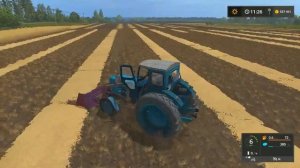 Farming Simulator 2017. Трактор Т-40М+Кун. Прицеп  ПСТ-6.
